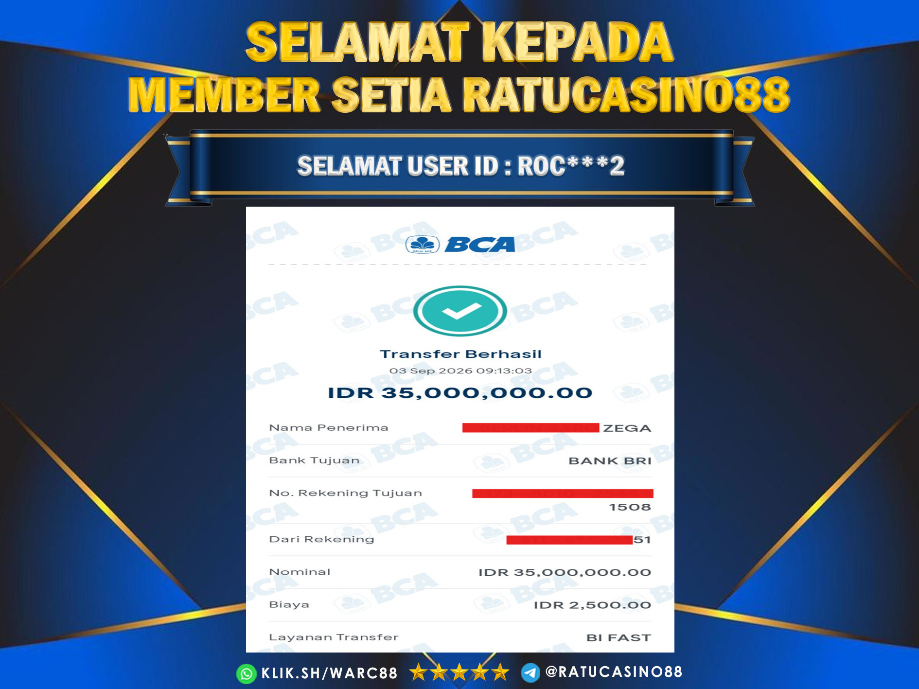 BUKTI WITHDRAW 274